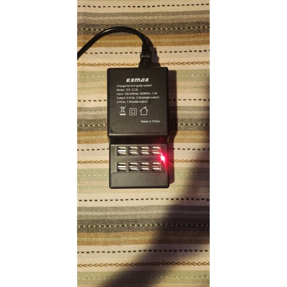 EXMAX Charger for Tour Guide System EX-C16, 16 USB SLOTS - Picture 3 of 4